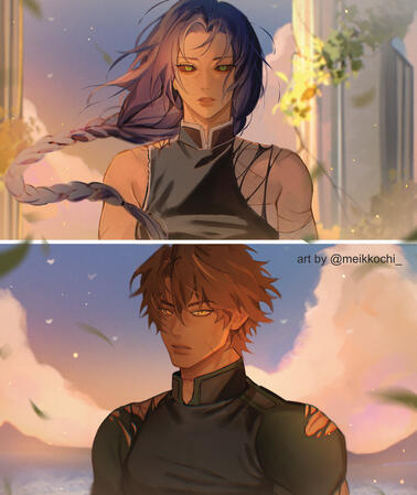 Sapphire and Dion by Meikkochi